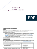 Personal Professional Development Plan Template