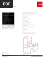 Horno TEKA - Modelo HLB 840 - Ficha Tecnica