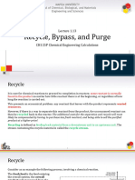 1.13 Recycle, Bypass, and Purge