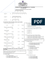 Fourth Summative Test in Math 5 - 1ST Quarter