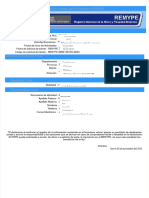 PDF Solicitud de Tramite para El Registro Al Remype