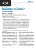 Digital Steganography and Watermarking For Digital Images A Review of Current Research Directions