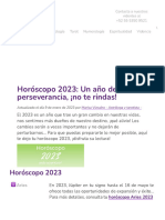 Horóscopo 2023 - Un Año de Perseverancia, ¡No Te Rindas!