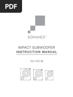 Impact Subwoofer: Instruction Manual