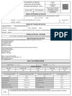 Dados Do Prestador de Serviço: Data e Hora de Emissão 19/04/2023 11:50:12 Cod Verificação NFS-e HJ5U2VO3U