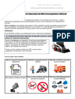 Cartilha - NR11 Segurança Na Operação de Mini Carregadeira