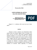 Proceso No 27383. Concurso de Conductas