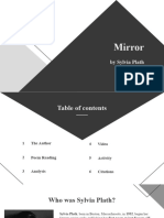 Poem Presetation Mirror by Sylvia Plath