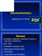 Electrochemistry: Applications of Redox