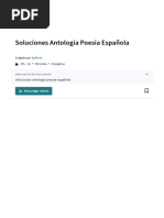 Soluciones Antologia Poesia Española - PDF - Surrealismo - Federico García Lorca