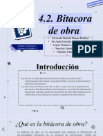 4.2 Bitacora de Obra