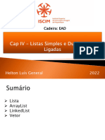 Cap IV - Listas e Listas Ligadas