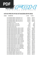 Lista de Precios #136 Actualizada