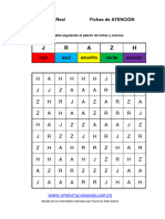 Coleccion Estimulacion Cognitiva NIVEL MEDIO Seguir Patron Colores 1 LETRAS 2