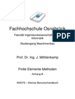 ANSYS Kleines Benutzerhandbuch