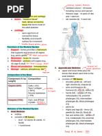 5 NOTES - Skeletal System