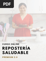 Contenido Del Curso Repostería Saludable