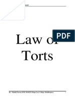 Law of Torts With