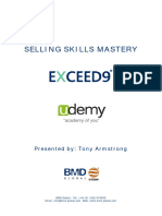 Exceed9 Selling Skills Udemy Workbook Oct 2016