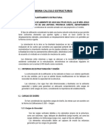 Memoria Calculo Estructuras Cañete San Antonio