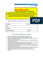 Resolução - (032 98482-3236) - M.A.P.A - Unicesumar - Mapa - Segurança e Auditoria de Sistemas - 54-2023