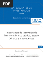 Sesion 6 - Antecedentes de Investigacion