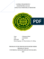 Praktikum 1 Percobaan Resistor