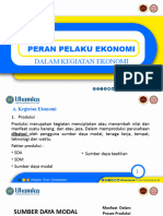 Peran Pelaku Kegiatan Ekonomi - X