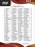 SPELLING BEE 2023 - Level 4 - 5th Grade