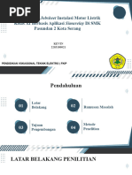 Perancangan Jobsheet Instalasi Motor Listrik Kelas XI Berbasis Aplikasi Simurelay Di SMK Pasundan 2 Kota Serang