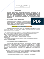 Sintaxis de La Oración Simple - Apuntes