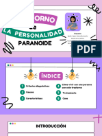 Trastorno de La Personalidad Paranoide