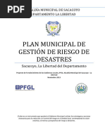 Plan Municipal de Gestión Del Riesgo de Desastres Sacacoyo