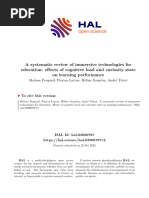 A Systematic Review of Immersive Technologies For Education: Effects of Cognitive Load and Curiosity State On Learning Performance