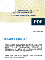 Desenvolvimento Estratégias Argumentativas