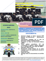 Convocatoria de Participantes y Docentes para El CXXII Curso de Capacitación Básico en Manejo de Motocicletas de Uso Policial