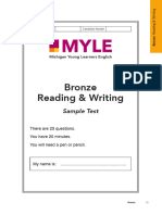 MYLE 2018 Bronze Sample Test-14-21