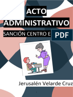 Acto Administrativo Sancionador Centro Escolar. Jerusalen Velarde