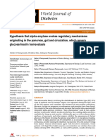 Hypothesis That Alpha-Amylase Evokes Regulatory Mechanisms T2D 2023