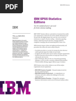 IBM SPSS Statistics - Datasheet