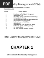 TQM Introduction and Quality Gurus