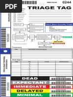 SALT Triage Tag