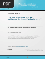 ¿De Qué Hablamos Cuando Hablamos de Diversidad Educativa?