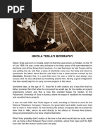 Nikola Tesla's Biography