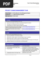 Integration Change Management Plan