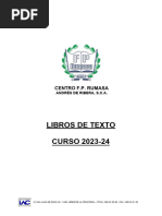 Libros de Textos Curso 2023 2024