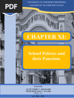 Chapter 11 School Policies and Thier Function