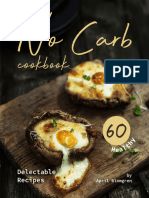 No Carb Cookbook - 60 Healthy Delectable Recipes