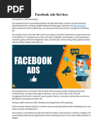 Facebook Ads Services