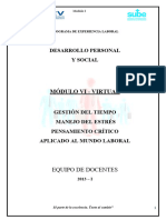 Modulo Vi-Gestión Del Tiempo, Manejo de Estrés y Pensamient